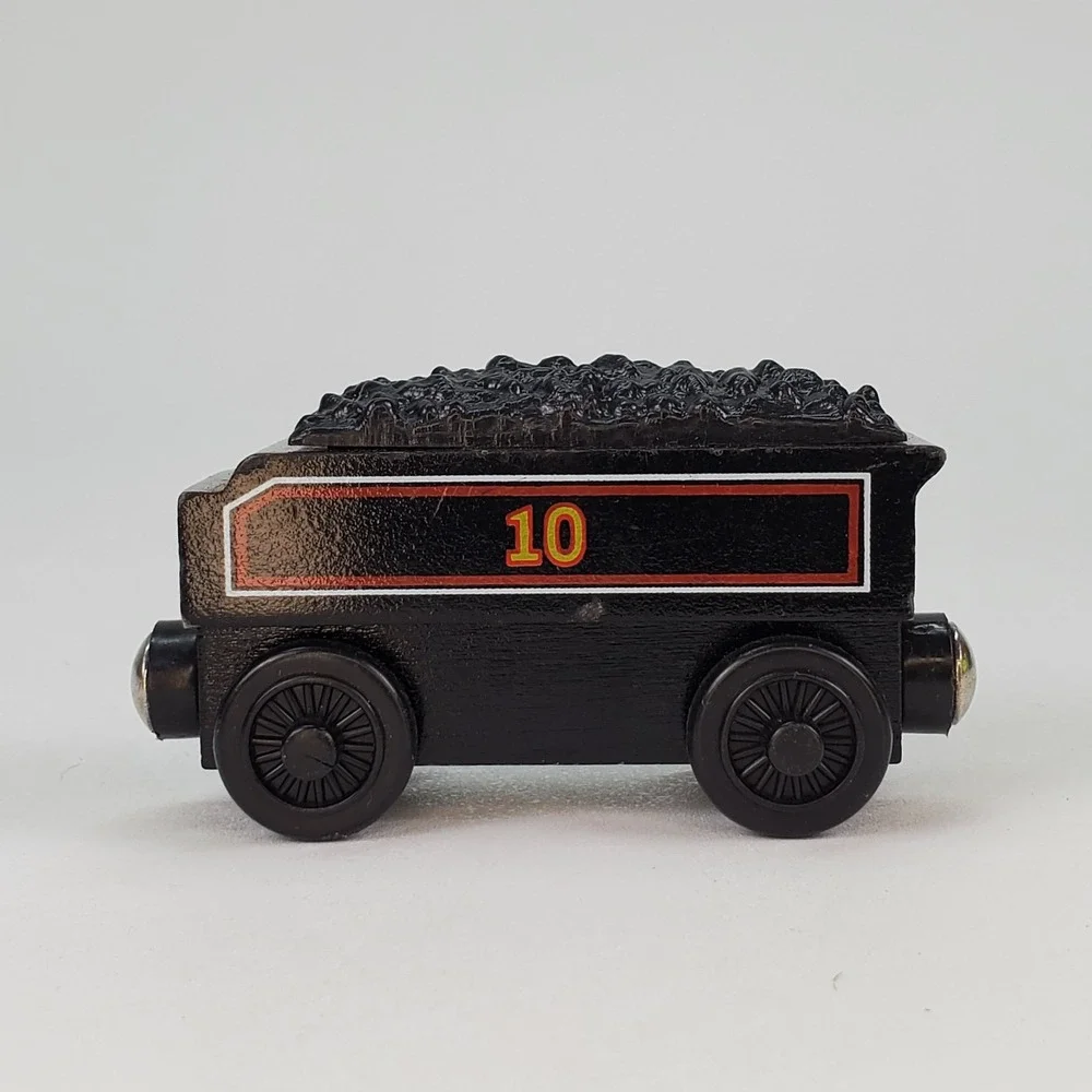 Thomas & Friends Wooden Railway Douglas Engine and Number 10 Tender Black Train